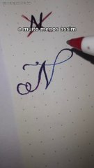 Você escreveu a letra "N" errado sua vida toda #caligraphy #letrabonita #lettering #LETRA