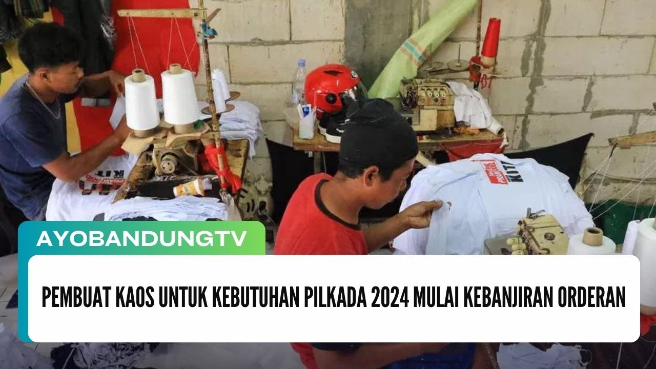 Pembuat Kaos Untuk Kebutuhan Pilkada 2024 Mulai Kebanjiran Orderan