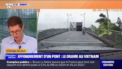 Vietnam: les terribles images d'un pont s'effondrant sous les yeux d'un automobiliste