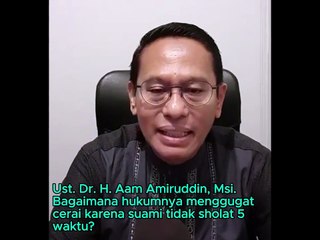 Bagaimana hukumnya menggugat cerai karena suami tidak sholat 5 waktu?