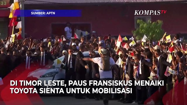Paus Fransiskus Gunakan Toyota Sienta saat Kunjungan di Timor Leste