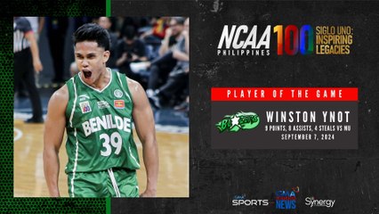 Player of the Game - Winston Ynot vs. Mapúa | NCAA Season 100