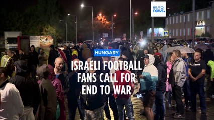 Israeli Nations League football fans call for end to war