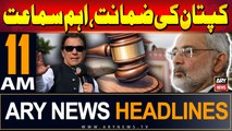 ARY News 11 AM Headlines | 10th September 2024 | Bail application of PTI Chief