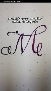 Você escreveu a letra M errado sua vida toda #caligraphy #letra #letrabonita #lettering