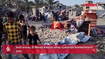 İsrail ordusu, El Mevasi kampını bombardımana tuttu