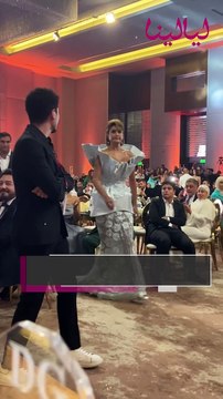 لحظة تتويج غادة عبد الرازق كأفضل ممثلة تليفزيون بحفل دير جيست