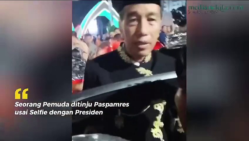 Viral! Pemuda Selfie dengan Presiden Jokowi Berakhir dengan Insiden Tak Terduga