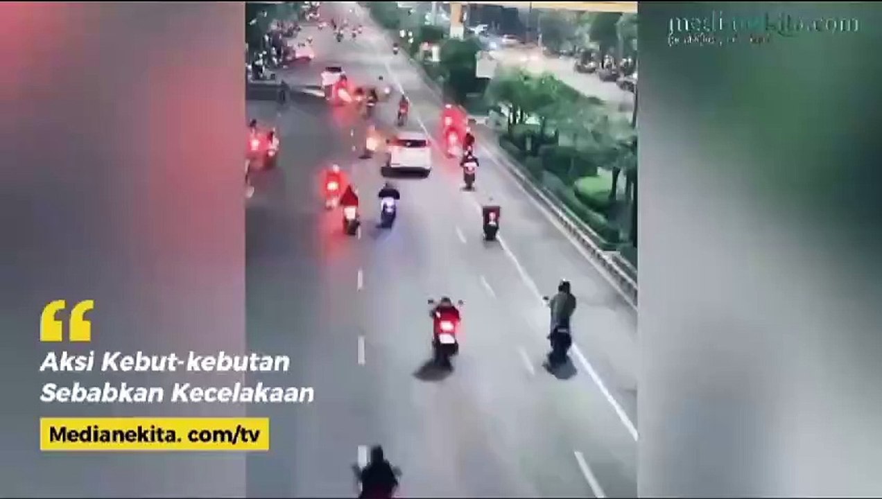 Aksi Balapan Liar di Jalan Ahmad Yani Bekasi Sebabkan Kecelakaan