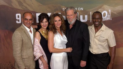 The cast of FX's "The Old Man" poses together at the season 2 premiere in Los Angeles