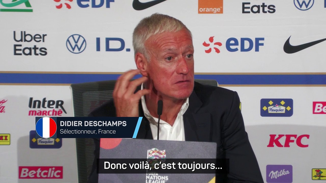 Deschamps sur les sifflets : "C'est le seul regret quand on va jouer en Province"