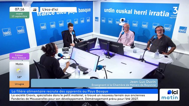 La filière alimentaire de la Chambre des métiers recrute des apprentis au Pays basque