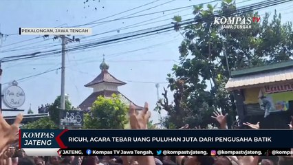 Ricuh, Acara Tebar Uang Puluhan Juta dari Pengusaha Batik