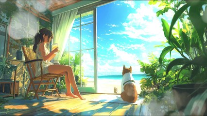 Seaside Summer Home Lo-Fi Music 夏の海辺の家, Chill, Work, Relax, CoffeeTime, Sleep