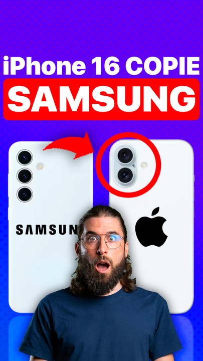 l'iPHONE 16 COPIE SAMSUNG 