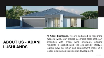 Discover Luxury and Sustainability Explore Adani Lushlands in Gurgaon