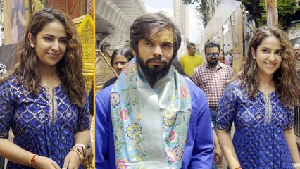 "Avika Gor Seeks Lord Ganesha’s Blessings At Lalbaug, Radiates In Stunning Blue Ethnic Wear  "