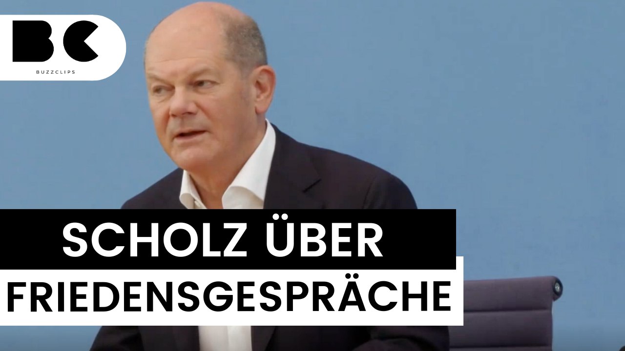 Friedenskonferenz mit Russland: Scholz setzt klare Bedingungen