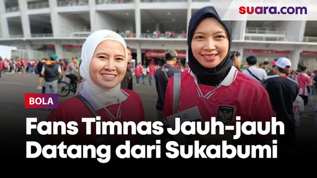 Jauh-jauh dari Sukabumi, Fans Timnas Indonesia Ini Ingin Beri Dukungan Rizky Ridho