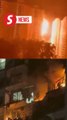 Video shows moment of explosion on residential building near Moscow