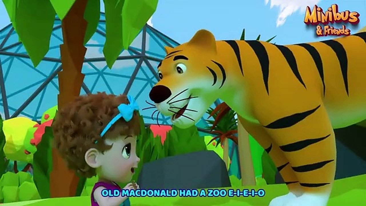 Wheels On The Bus with Animals + Kids Songs | Minibus Animated Cartoon #kids cartoon #kids videos