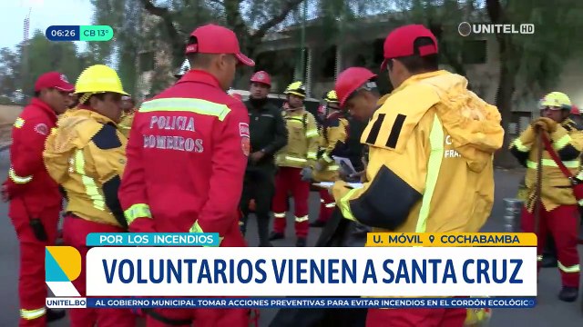 75 personas entre bomberos y voluntarios viajan desde Cochabamba para combatir incendios en Santa Cruz