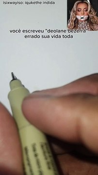 Você escreveu deolane bezerra errado sua vida toda #deolanebezerra #mckevin #caligraphy #letra