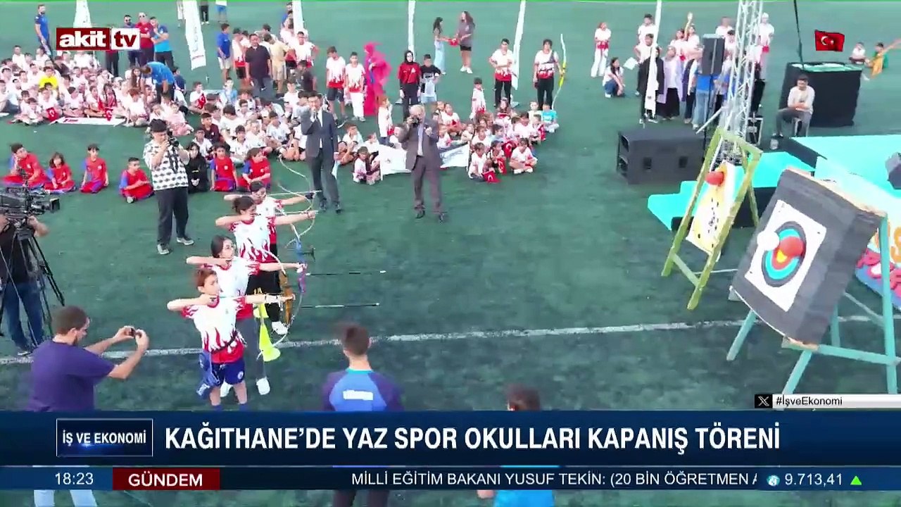 Kağıthane'de yaz spor okulları kapanış töreni