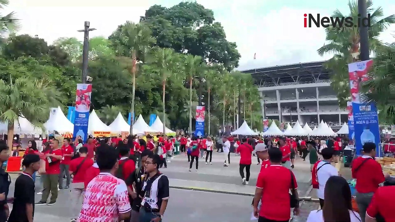 Suporter Mulai Merahkan GBK Jelang Timnas Indonesia vs Australia