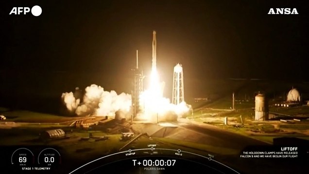 Lanciata Polaris Dawn, la prima missione privata con passeggiata spaziale