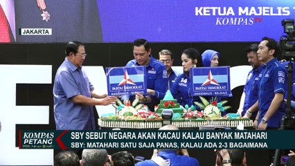 Pidato di HUT Ke-23 Demokrat, SBY: Matahari Satu Saja Panas, Kalau Ada 2-3 Bagaimana?