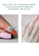Round Cut Moissanite Engagement Rings: Classic Beauty