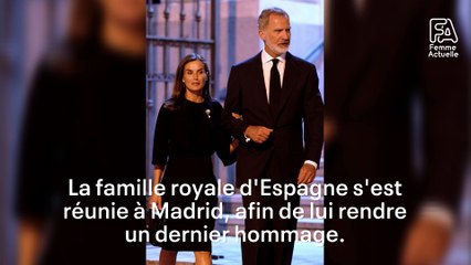 Letizia d'Espagne à la pointe de l'élégance dans une robe noire à manches volantes et slingbacks assortis