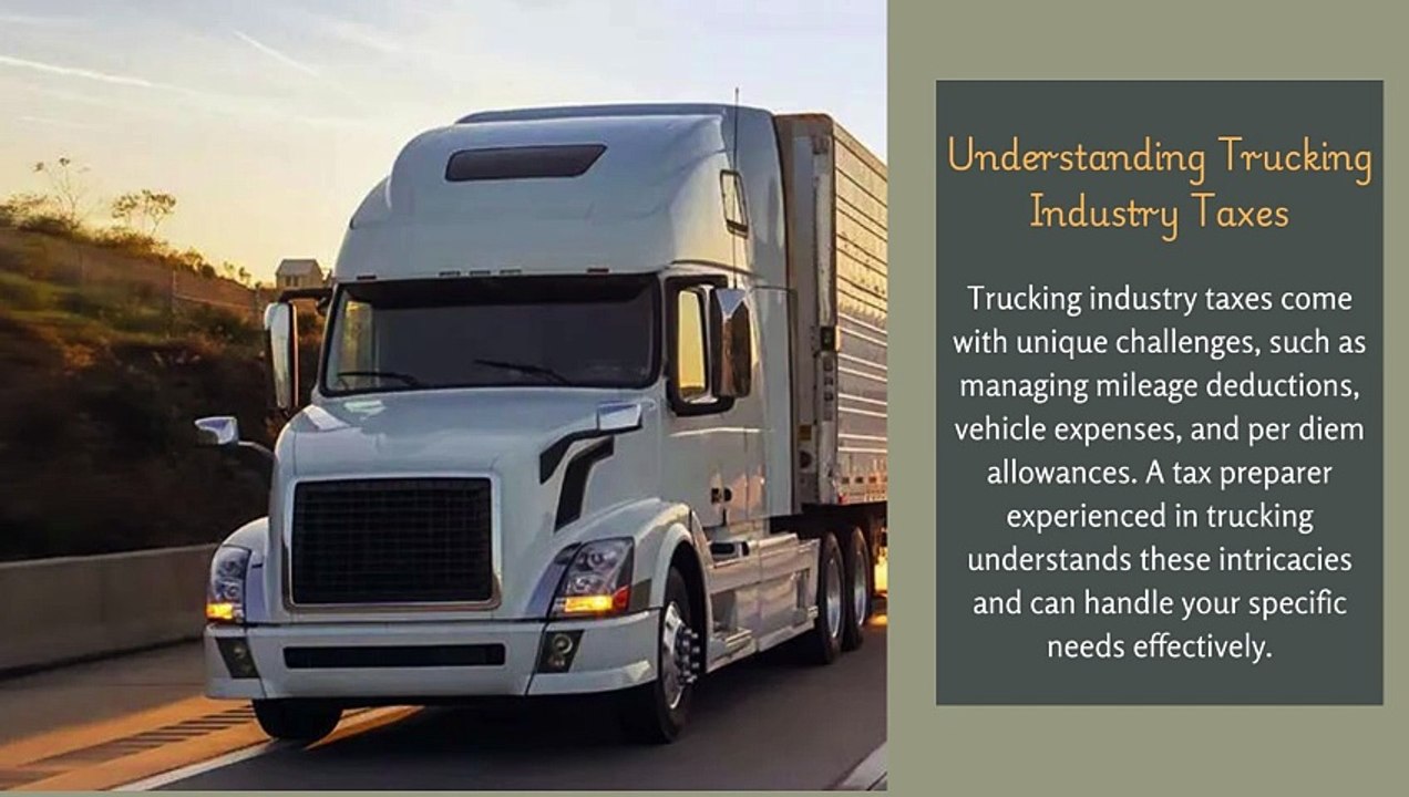 The Importance Of Choosing A Tax Preparer Experienced In Trucking Industry Taxes