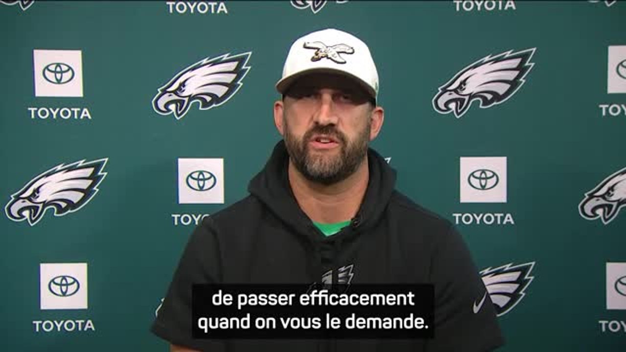 Eagles - Sirianni : "Jalen Hurts a été très calme"