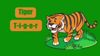 Learn Animal Names with speling on #kids learningpoint