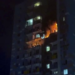 Video: Dron ucraniano impacta contra edificio en Rusia