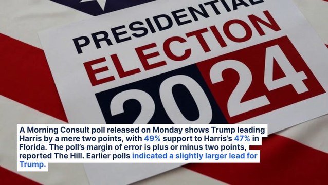 Kamala Harris Closes Gap With Trump In Florida; Ex-President Now Leads VP By Just 2 Points On Home Turf, Poll Shows