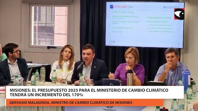 Misiones el presupuesto 2025 para el Ministerio de Cambio Climático tendrá un incremento del 170%