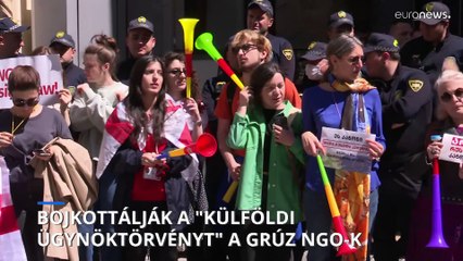 A grúz civil szervezetek többsége nem hajlandó "külföldi ügynökként" regisztráltatni magát