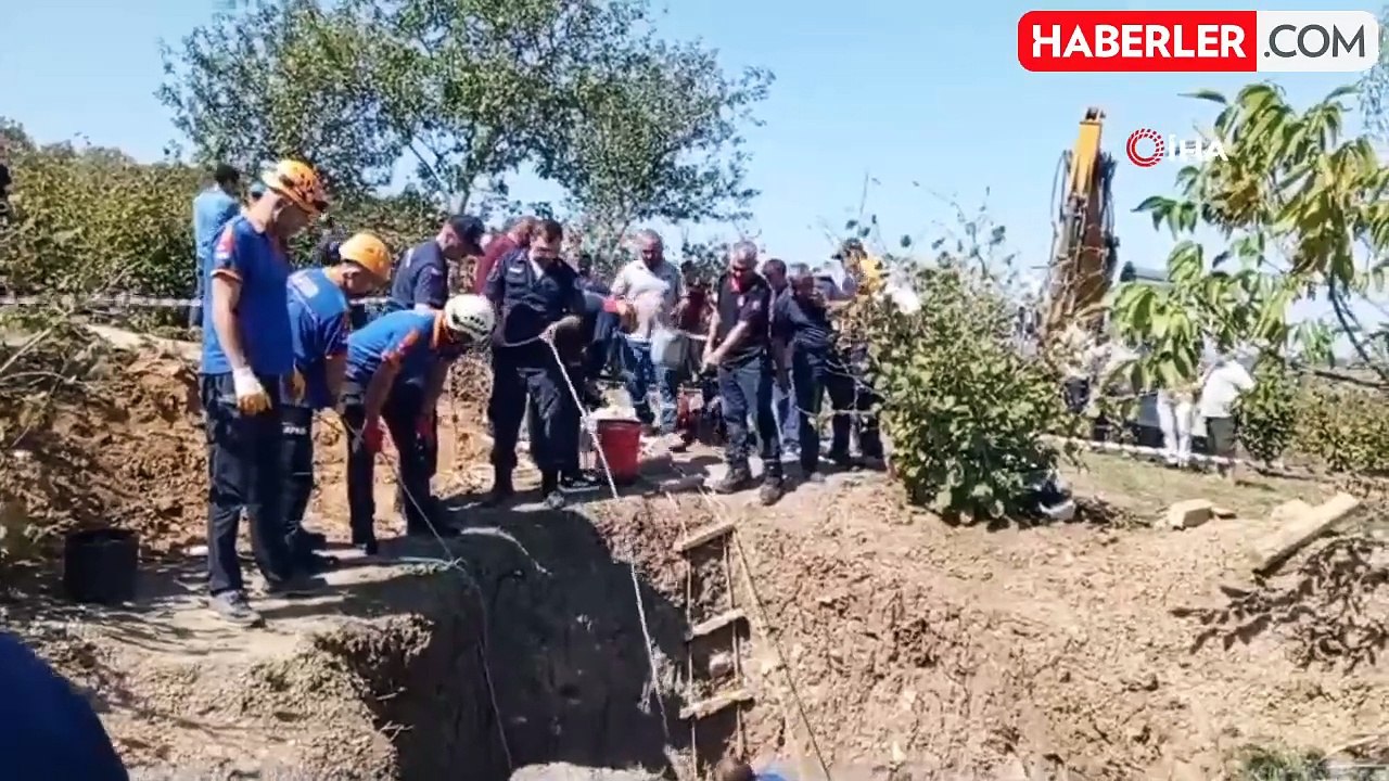 Samsun'da toprak altında kalan 2 kişinin cansız bedenleri otopsi için morga kaldırıldı