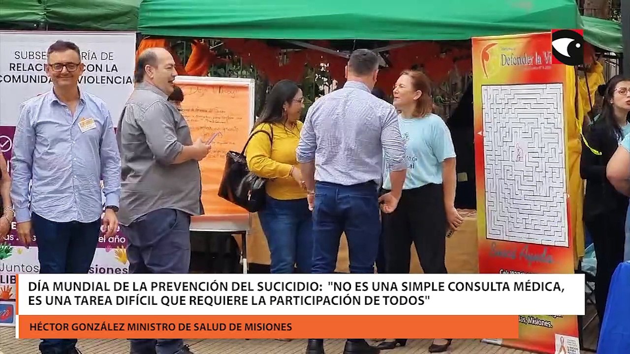 Día Mundial de la prevención del sucicidio:  "No es una simple consulta médica, es una tarea difícil que requiere la participación de todos"