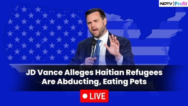 U.S. Election Watch | JD Vance Continues Attack on Haitian Immigrants | NDTV Profit