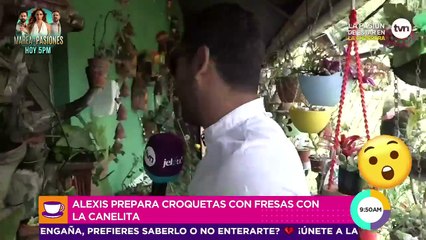 Alexis prepara fresas con crema con La Canelita