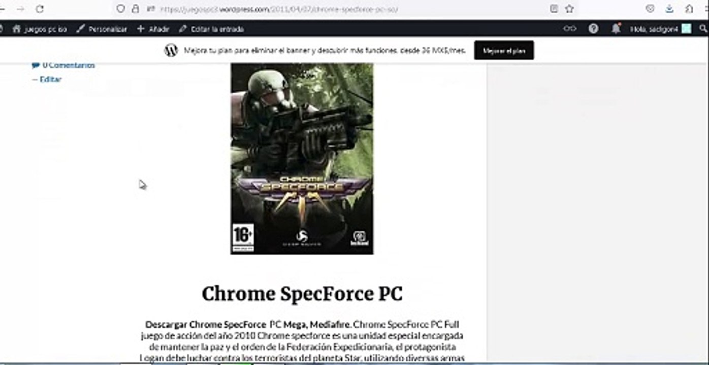 chrome specforce pc
