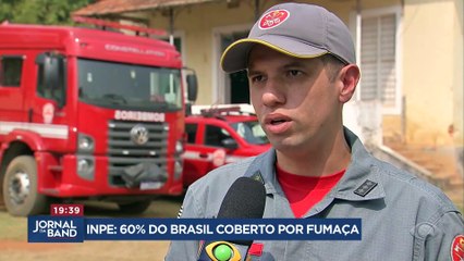 Pelo menos 60% do Brasil está coberto por fumaças de incêndios