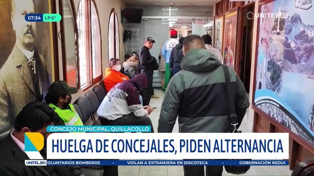 Concejales realizan huelga de hambre en el Concejo Municipal de Quillacollo exigiendo la alternancia política
