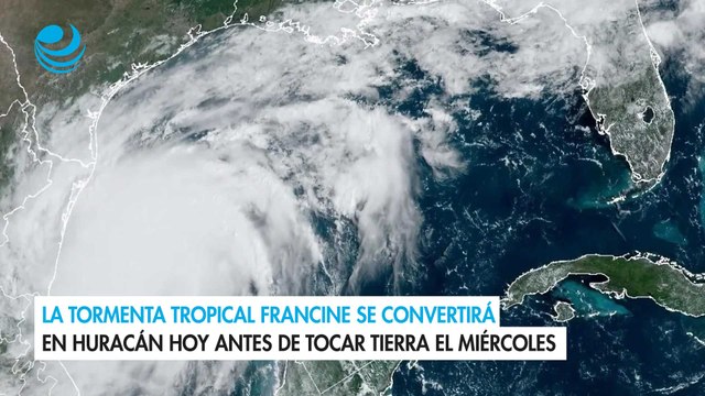 La tormenta tropical Francine se convertirá en huracán hoy antes de tocar tierra el miércoles