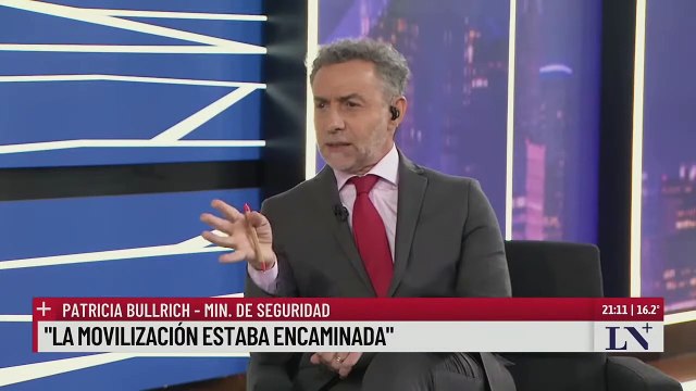 Patricia Bullrich: No hubo represión a los jubilados, lo que hay es orden