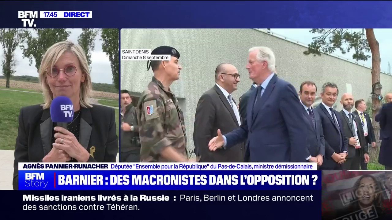 Gouvernement Barnier: "Pas d'interdiction de voter un jour une motion de censure, si nos valeurs, nos lignes rouges étaient franchies", affirme Agnès Pannier-Runacher (Ensemble)